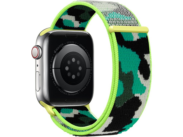 Nylonový řemínek kamufláž pro Apple Watch 42/44/45/46/49mm