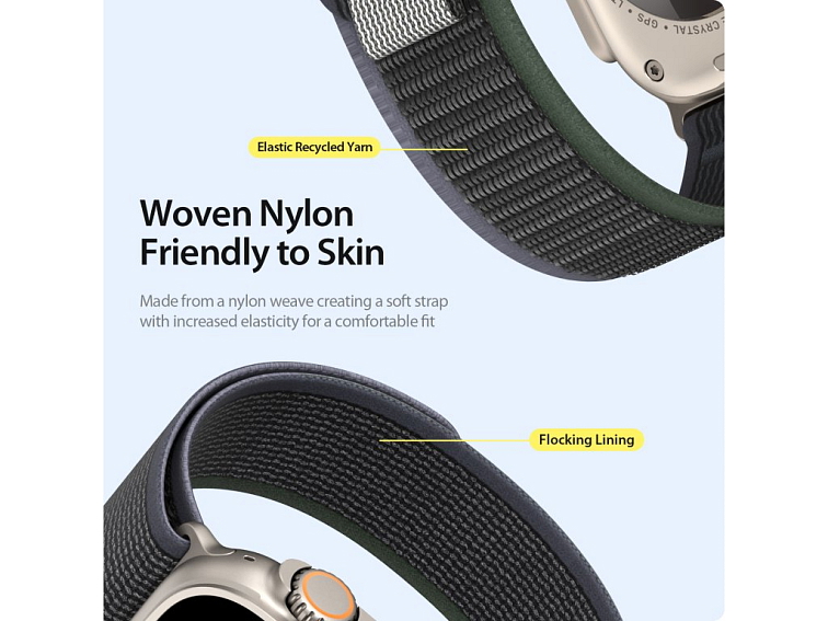 Řemínek na Apple Watch 38mm / 40mm / 41mm / 42mm - DuxDucis, YJ Blue/Grey