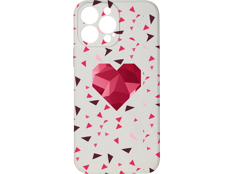 Kryt Srdce s trojůhelníky pro iPhone 13 Pro Max