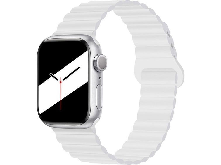Stylový řemínek s magnetem pro Apple Watch - Bílý