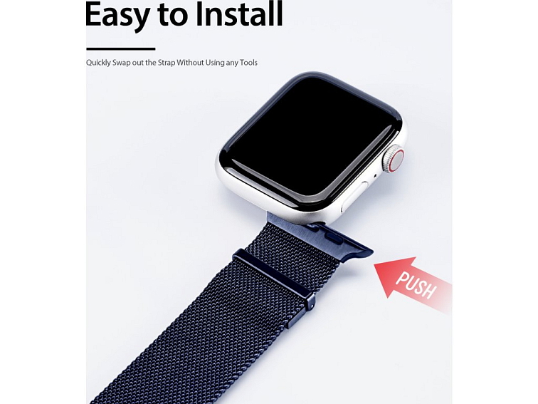 DuxDucis Řemínek pro Apple Watch 38mm / 40mm / 41mm / 42mm - DuxDucis, Milanese Blue