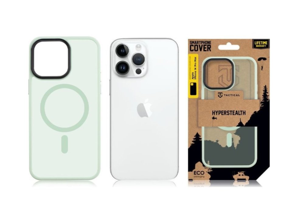 Ochranný kryt pro iPhone 14 Pro MAX - Tactical, MagForce Hyperstealth Beach Green