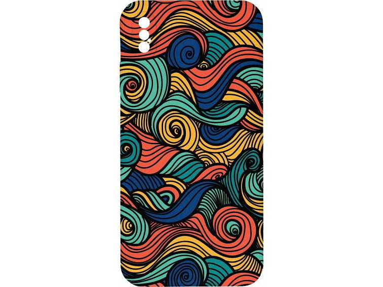 Kryt Barevné vlny pro iPhone XS Max