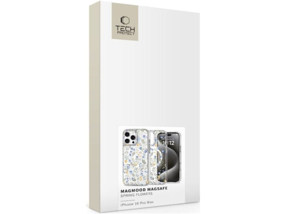 Ochranný kryt na iPhone 16 Pro MAX - Tech-Protect, Magmood MagSafe Spring Flowers