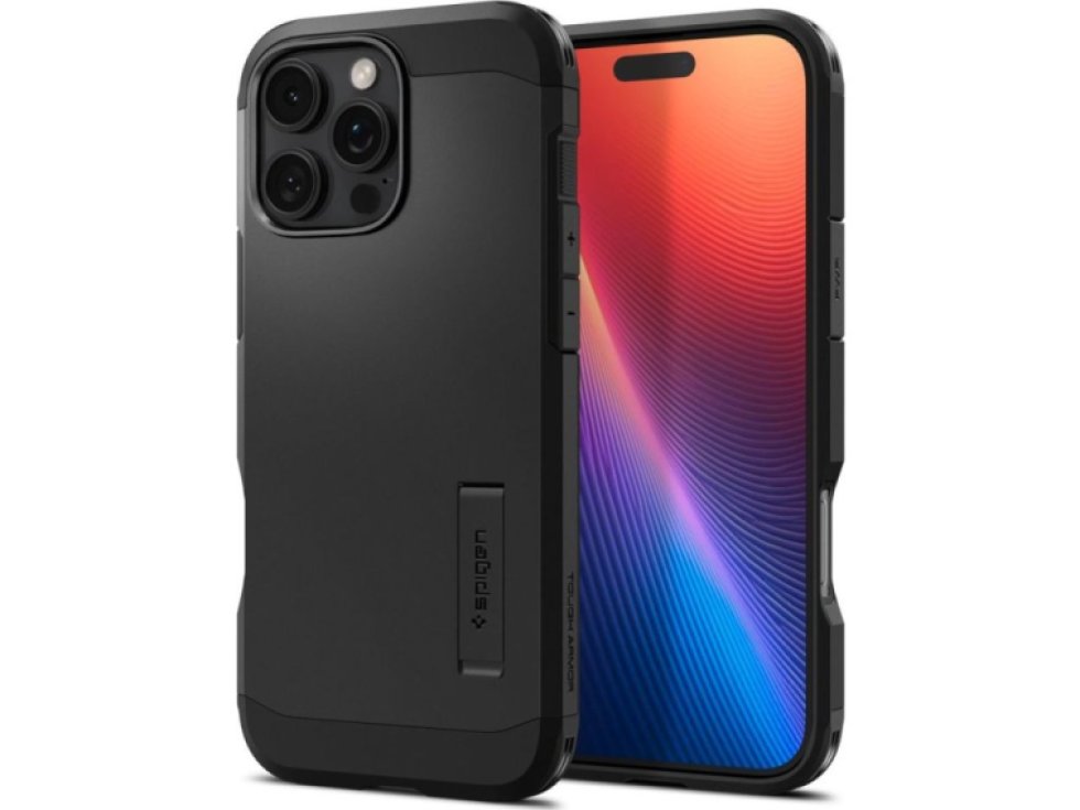 Ochranný kryt na iPhone 16 Pro - Spigen, Tough Armor MagSafe Black