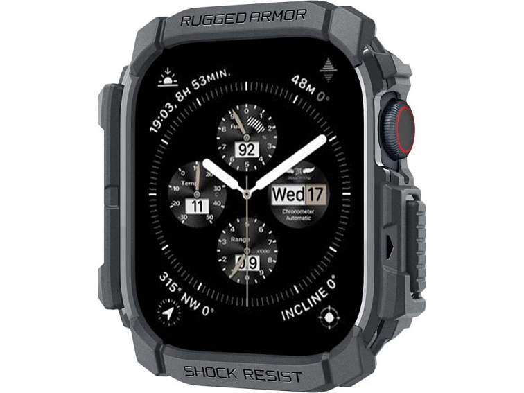Pouzdro / kryt pro Apple Watch 46mm - Spigen, Tough Armor Gray