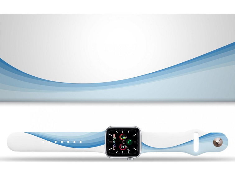 Apple watch řemínek Modrá duha