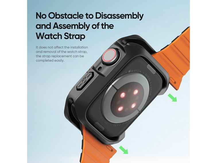 Ochranný kryt na Apple Watch 44mm - DuxDucis, Tamo Translucent