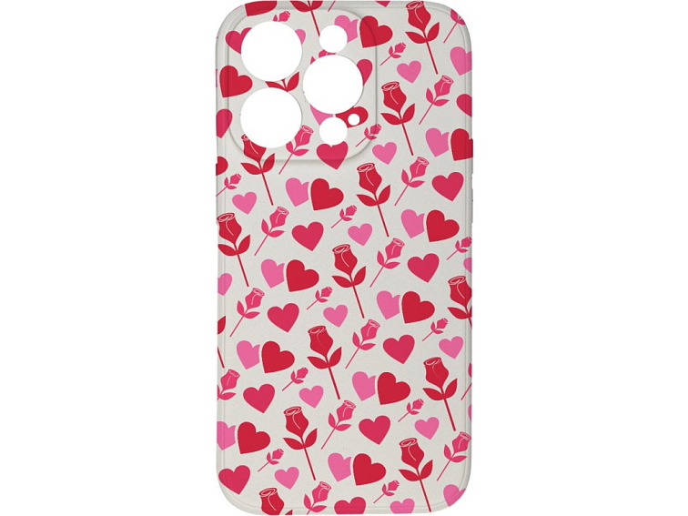 Kryt Srdce a růže pro iPhone 14 Pro