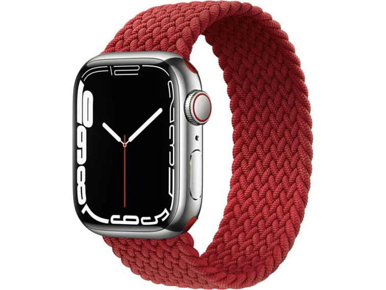 Pletený navlékací řemínek pro Apple Watch - Červený