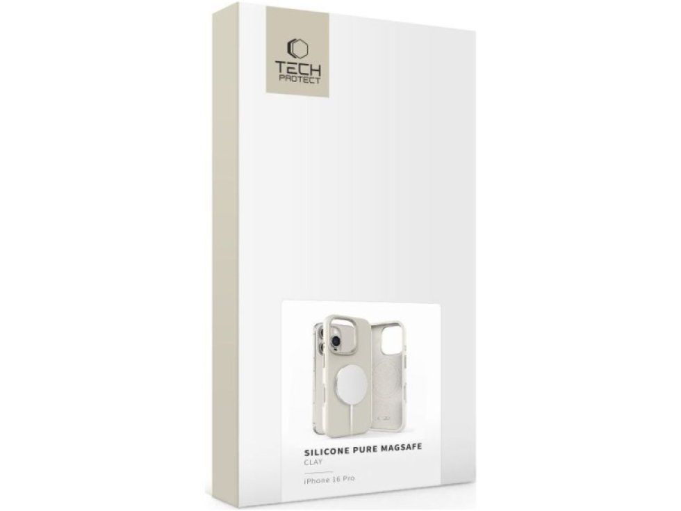 Ochranný kryt na iPhone 16 Pro - Tech-Protect, Pure MagSafe Cosmic Latte