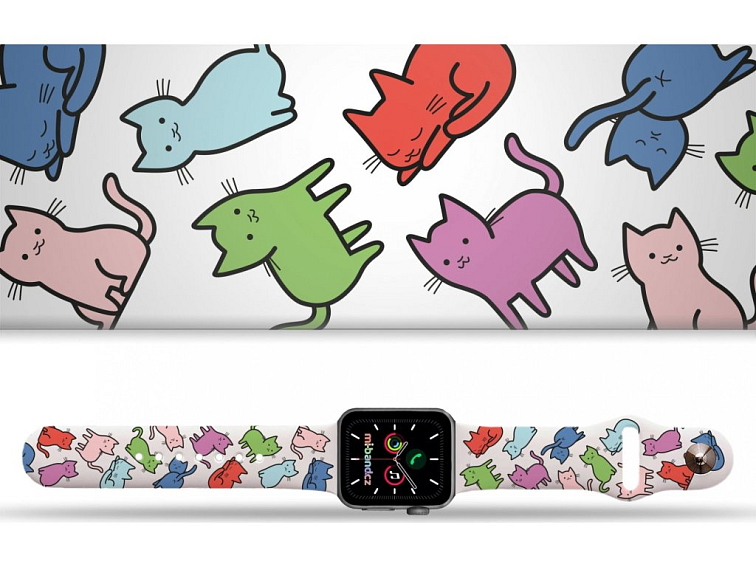 Apple watch řemínek Kočičí svět