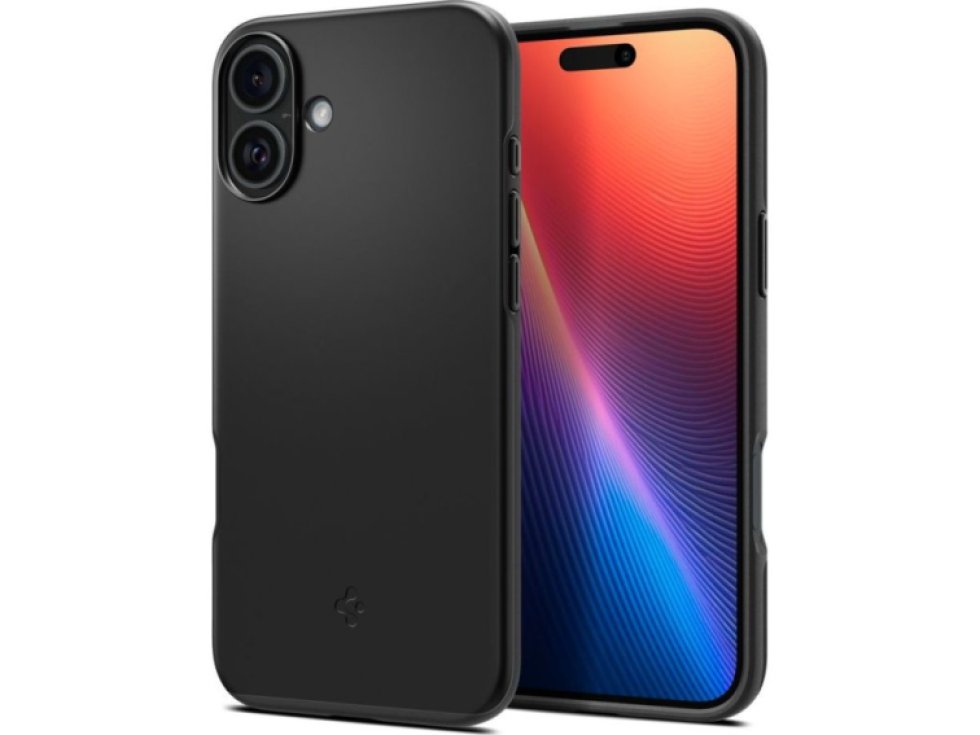 Ochranný kryt na iPhone 16 PLUS - Spigen, Thin Fit MagSafe Black