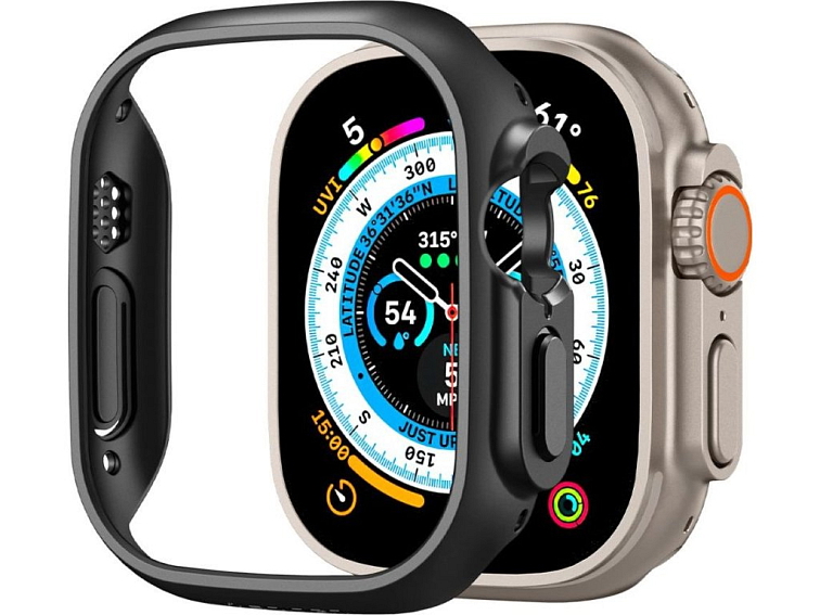 Pouzdro / kryt pro Apple Watch 49mm - Spigen, Thin Fit Black