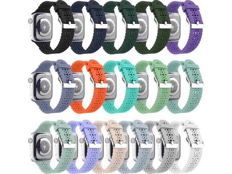 Řemínek s perforováním a přezkovým zapínáním pro Apple Watch 42/44/45/46/49mm