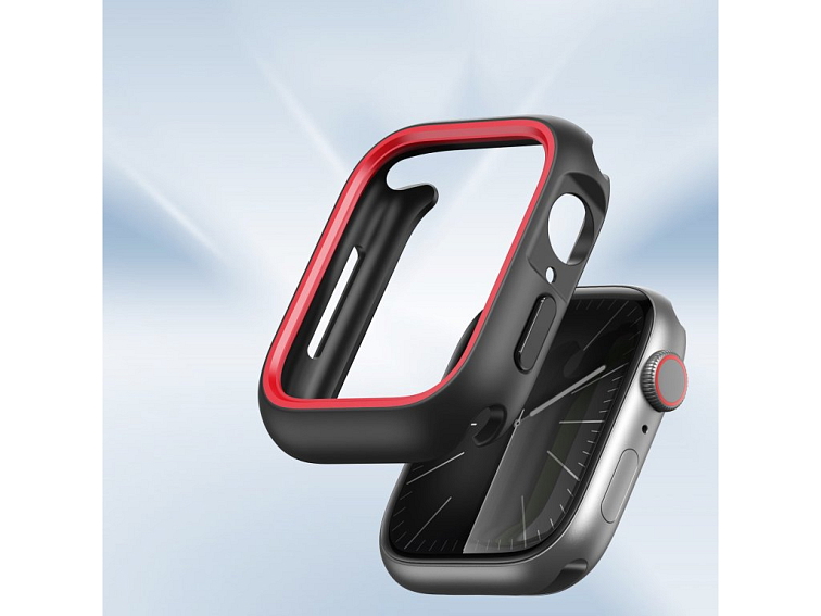 Ochranný kryt na Apple Watch 46mm - DuxDucis, Bamo Black/Red