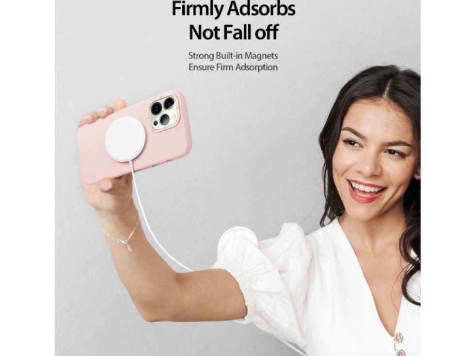 Ochranný kryt na iPhone 14 Pro MAX - DuxDucis, Grit with MagSafe Pink