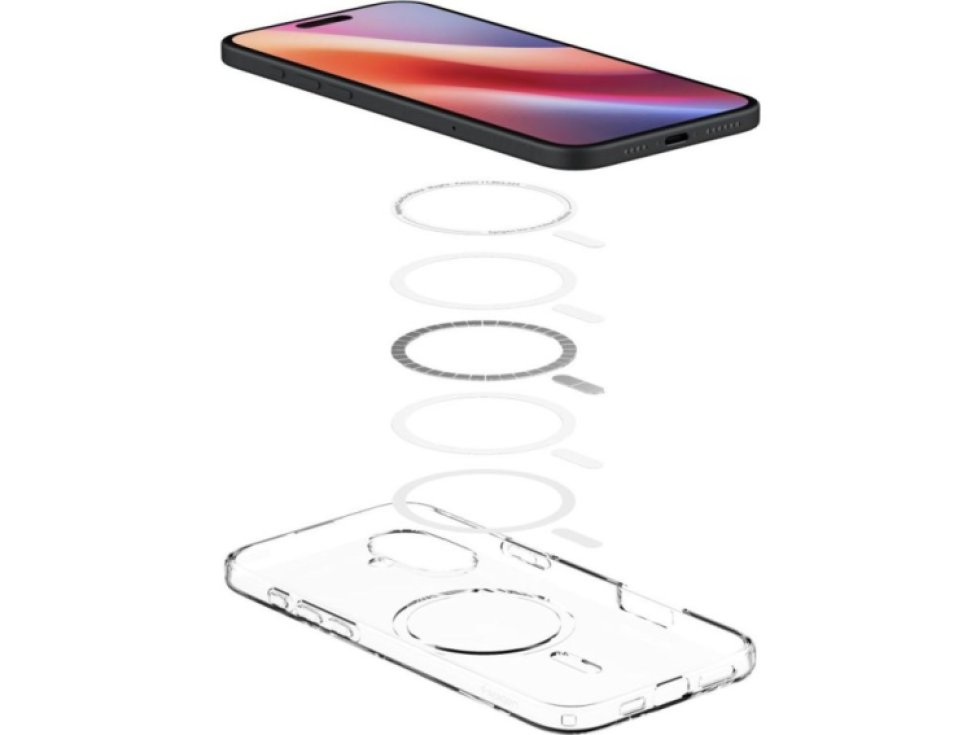 Ochranný kryt na iPhone 16 PLUS - Spigen, Liquid Crystal MagSafe Crystal Clear