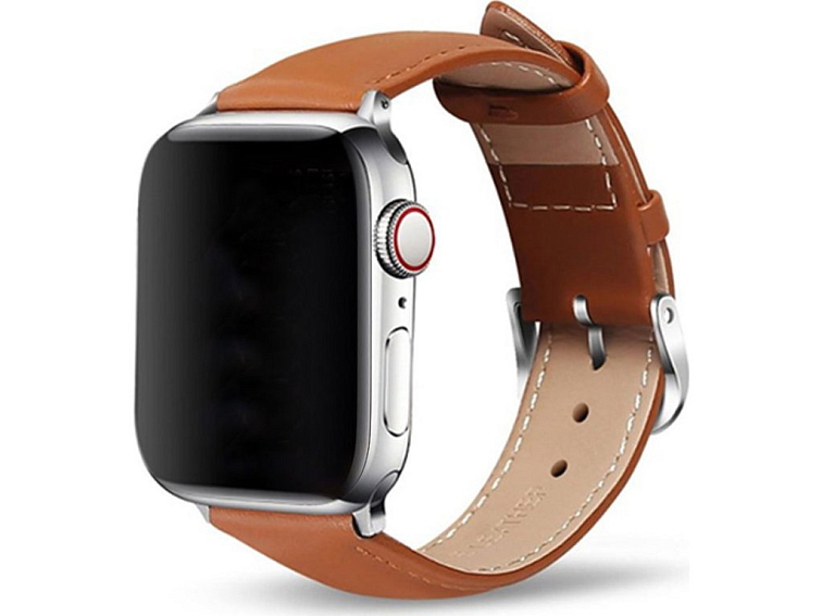Kožený řemínek pro Apple Watch - Světle hnědý