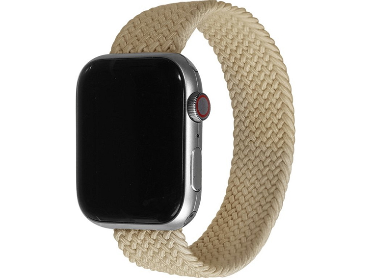 Pletený navlékací řemínek pro Apple Watch - Oříškový