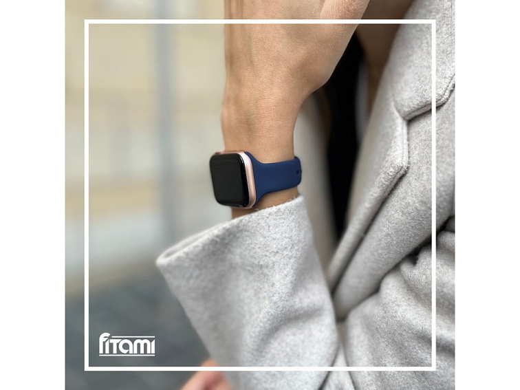 Dámský jednobarevný řemínek pro Apple Watch - Midnight Blue