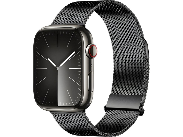 Řemínek na Apple Watch 44mm / 45mm / 46mm / 49mm - DuxDucis, Milanese Pro Black