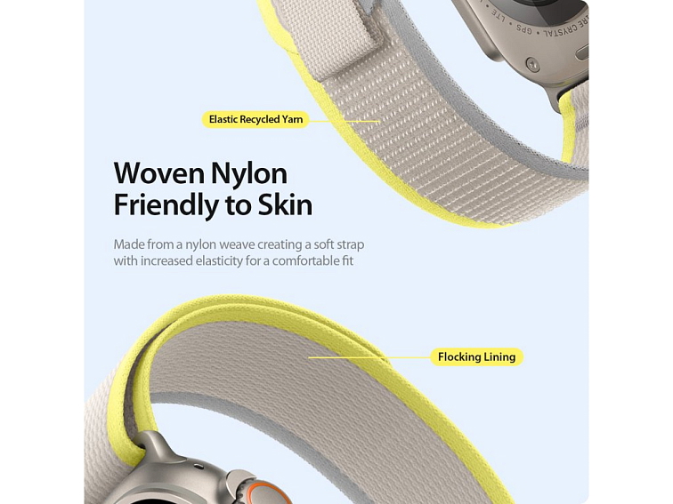 Řemínek na Apple Watch 38mm / 40mm / 41mm / 42mm - DuxDucis, YJ Yellow/Beige