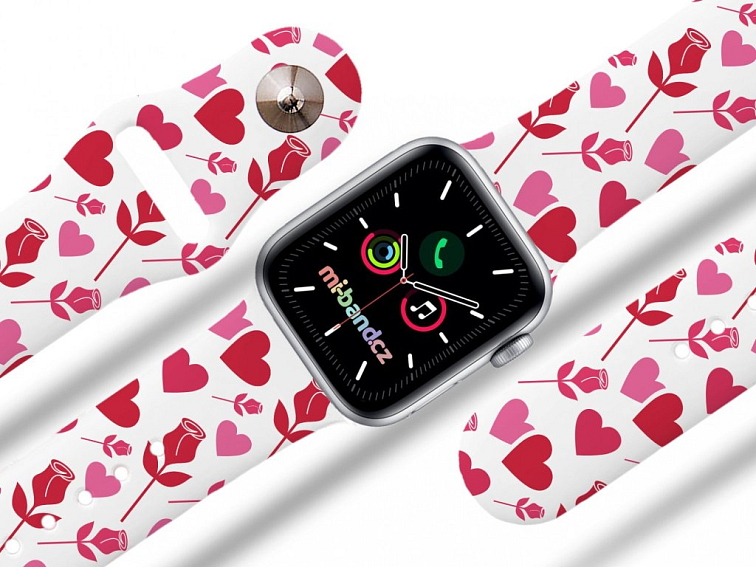 Apple watch řemínek Srdce a růže