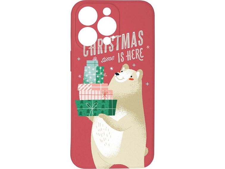 Kryt Vánoce jsou tady červený pro iPhone 13 Pro