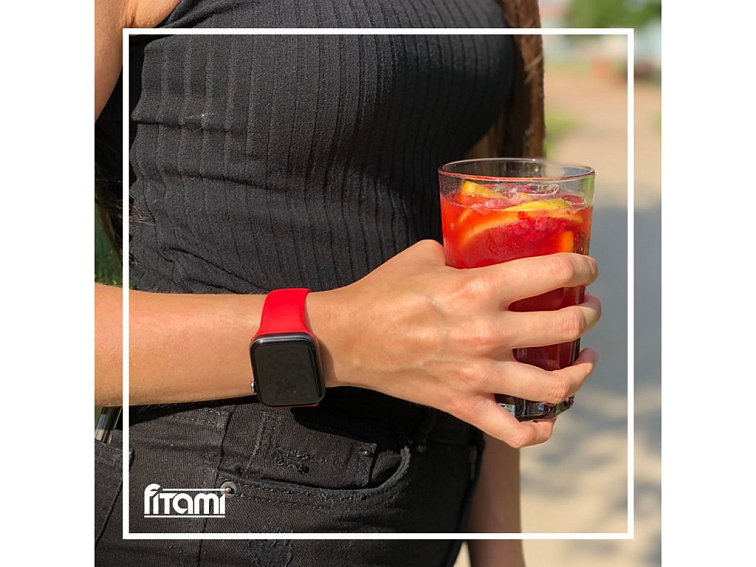 Jednobarevný řemínek pro Apple Watch - Červený