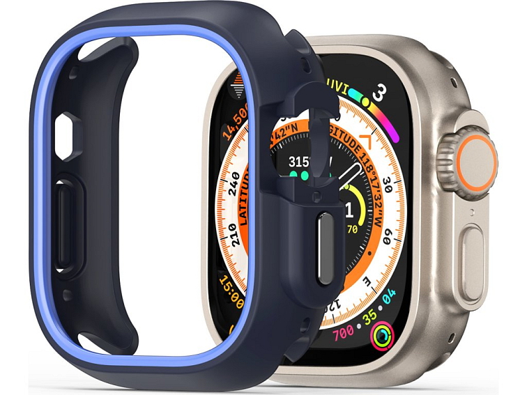 Ochranný kryt na Apple Watch 49mm - DuxDucis, Bamo Midnight/Blue