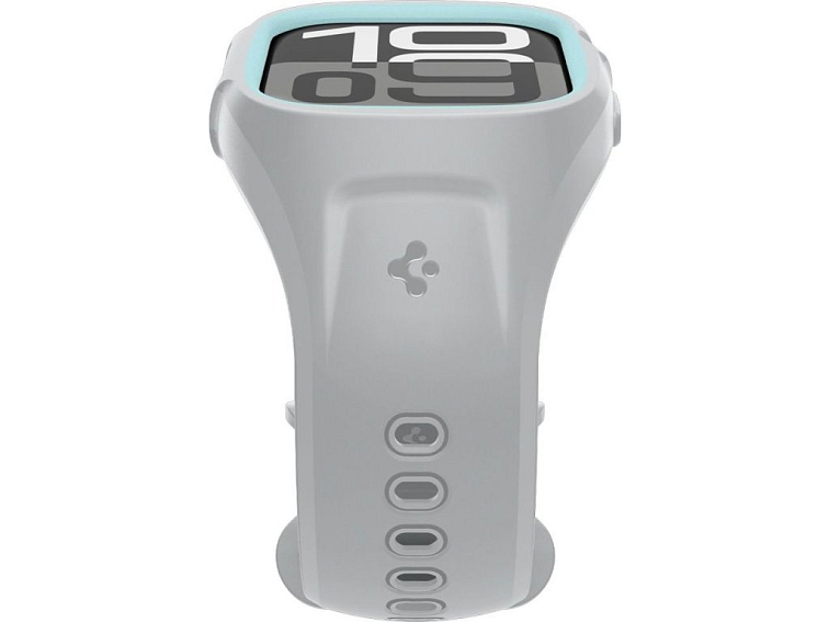 Řemínek s krytem pro Apple Watch 46mm - Spigen, Liquid Air Gray