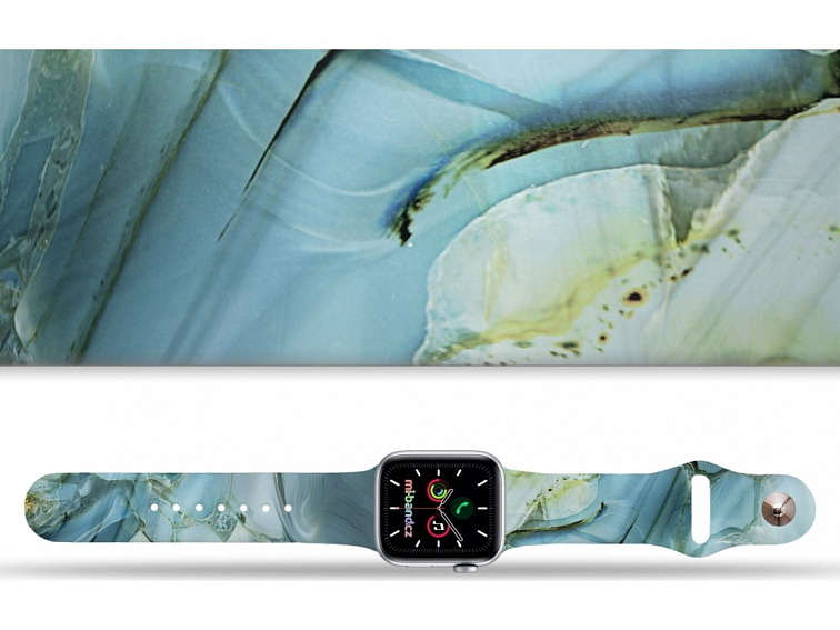 Apple watch řemínek Modro-šedý mramor