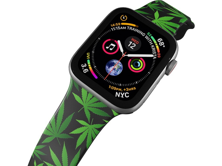 Apple watch řemínek Marihuana