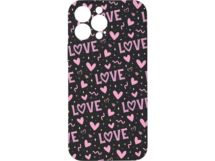 Kryt Love černý pro iPhone 13 Pro Max