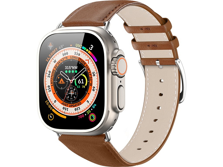 Řemínek pro Apple Watch 44mm / 45mm / 46mm / 49mm - DuxDucis, YS Brown