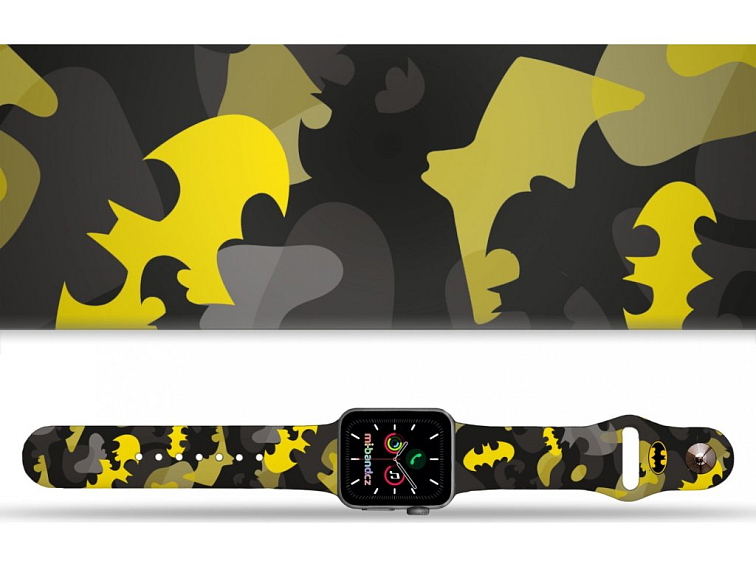 Apple watch řemínek Batman - Žluto-černý znak