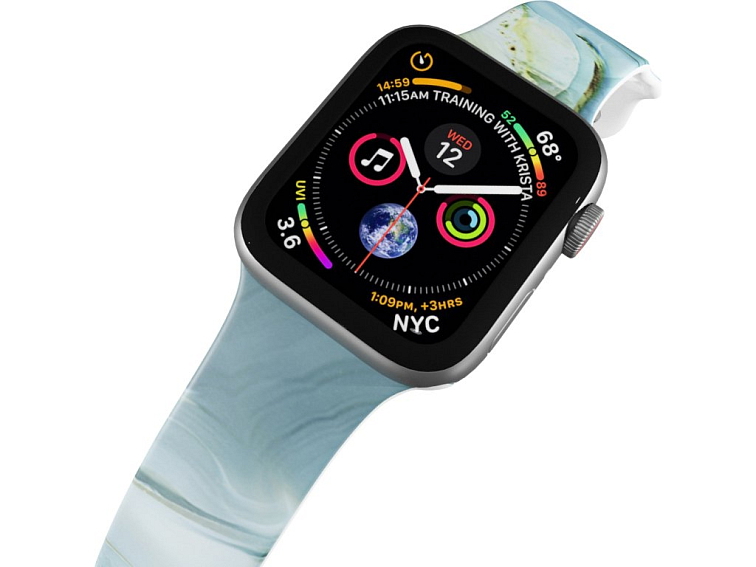 Apple watch řemínek Modro-šedý mramor