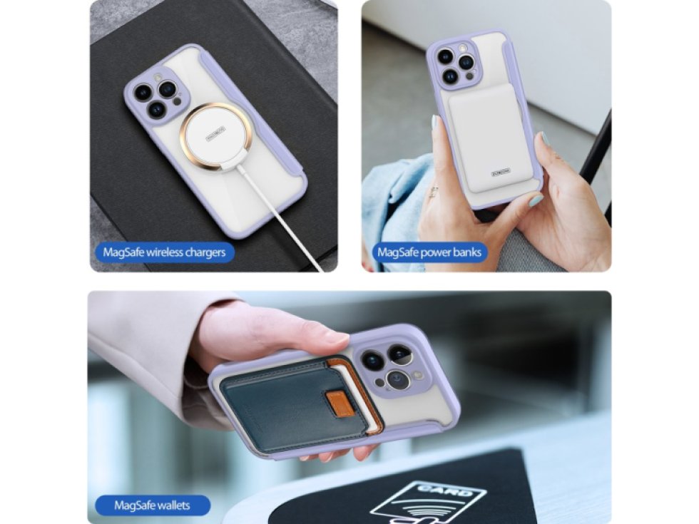 Ochranné pouzdro pro iPhone 14 Pro MAX - DuxDucis, SkinX Pro with MagSafe Purple