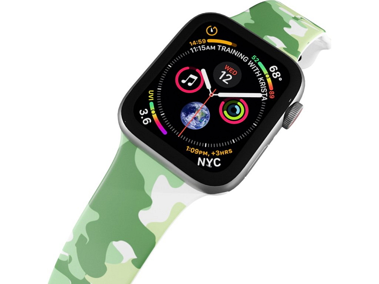 Apple watch řemínek Maskáč zelený