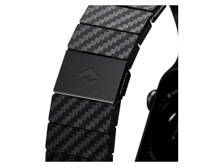 Pásek / řemínek pro Apple Watch 44mm / 45mm / 46mm / 49mm - Pitaka, Carbon Fiber Strap