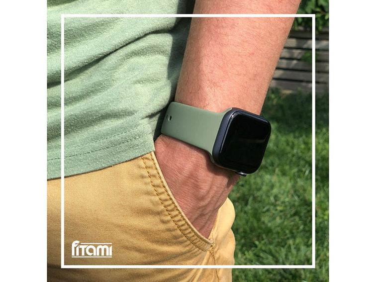 Jednobarevný řemínek pro Apple Watch - Khaki