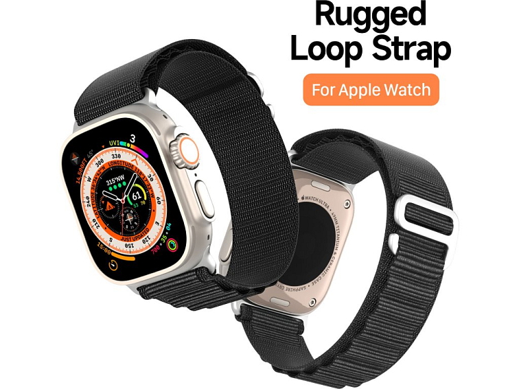 Řemínek pro Apple Watch 44mm / 45mm / 46mm / 49mm - DuxDucis, GS Black