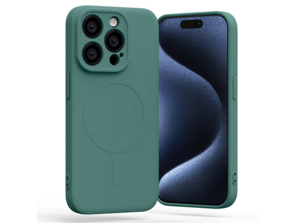 Ochranný kryt na iPhone 13 Pro MAX - Mercury, SemiSilicon MagSafe Green