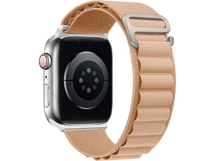 Nylonový řemínek alpský tah na Apple Watch - Pink Sand