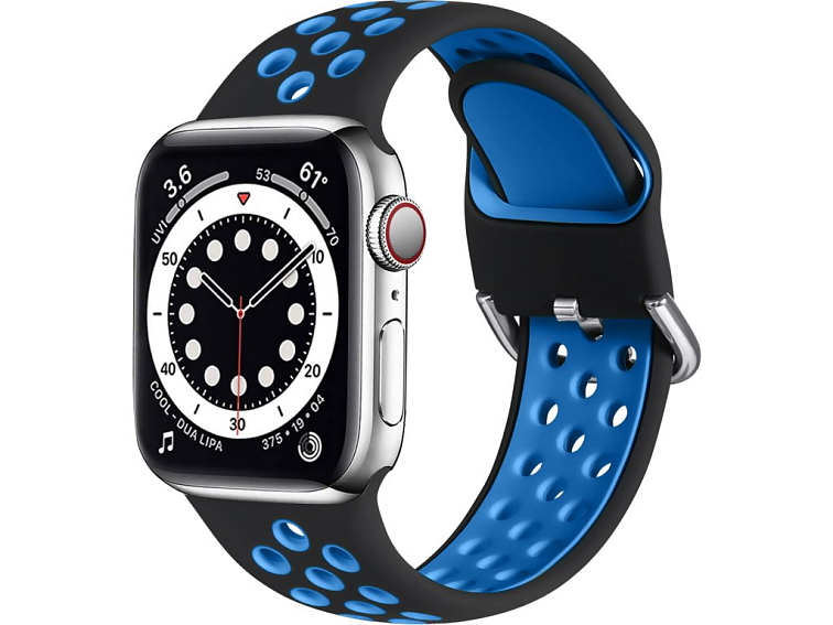 Dvoubarevný perforovaný řemínek s přezkou pro Apple Watch 42/44/45/46/49mm