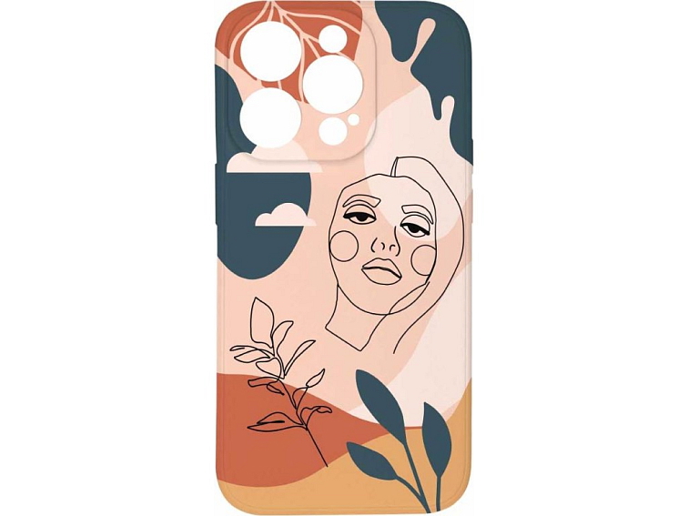 Kryt Dívka v abstrakci pro iPhone 15 Pro