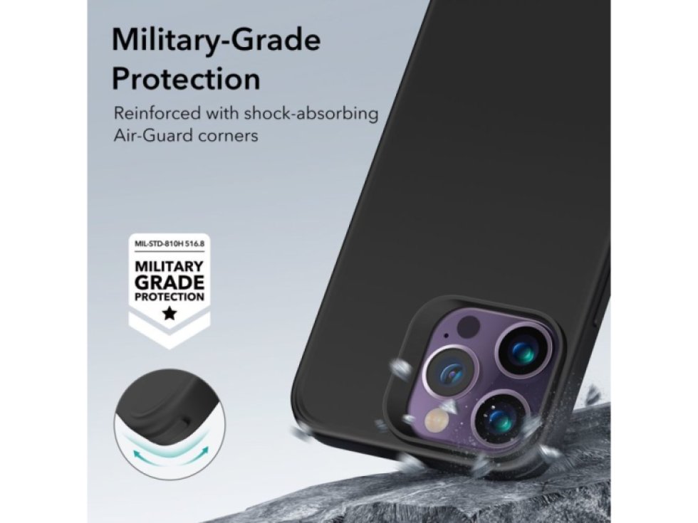 Ochranný kryt pro iPhone 14 Pro MAX - ESR, Classic Hybrid HaloLock Black