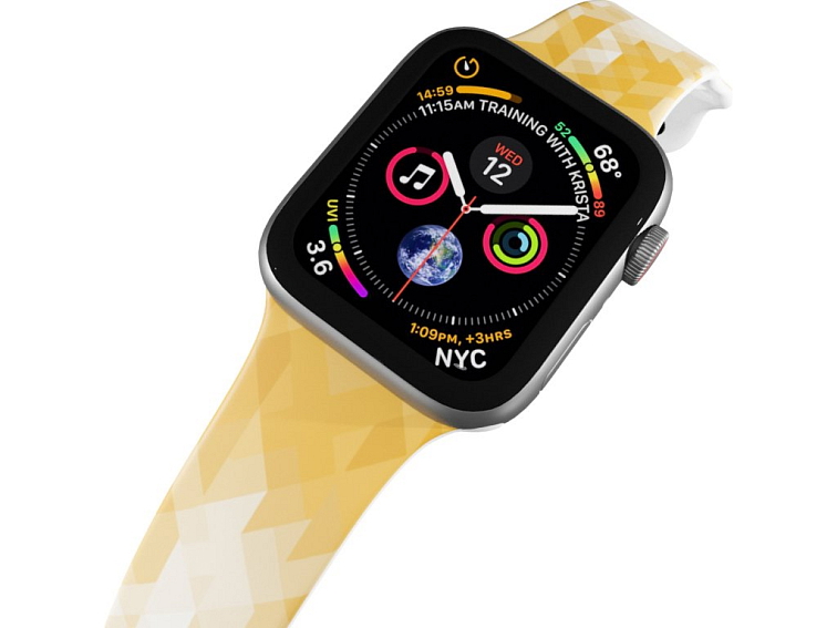Apple watch řemínek Béžové trojúhelníky