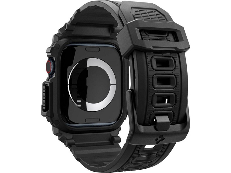 Řemínek s krytem pro Apple Watch 42mm - Spigen, Rugged Armor Pro Black